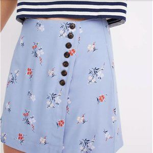 MADEWELL Side-Button Mini Skirt in Aloha Floral - 4